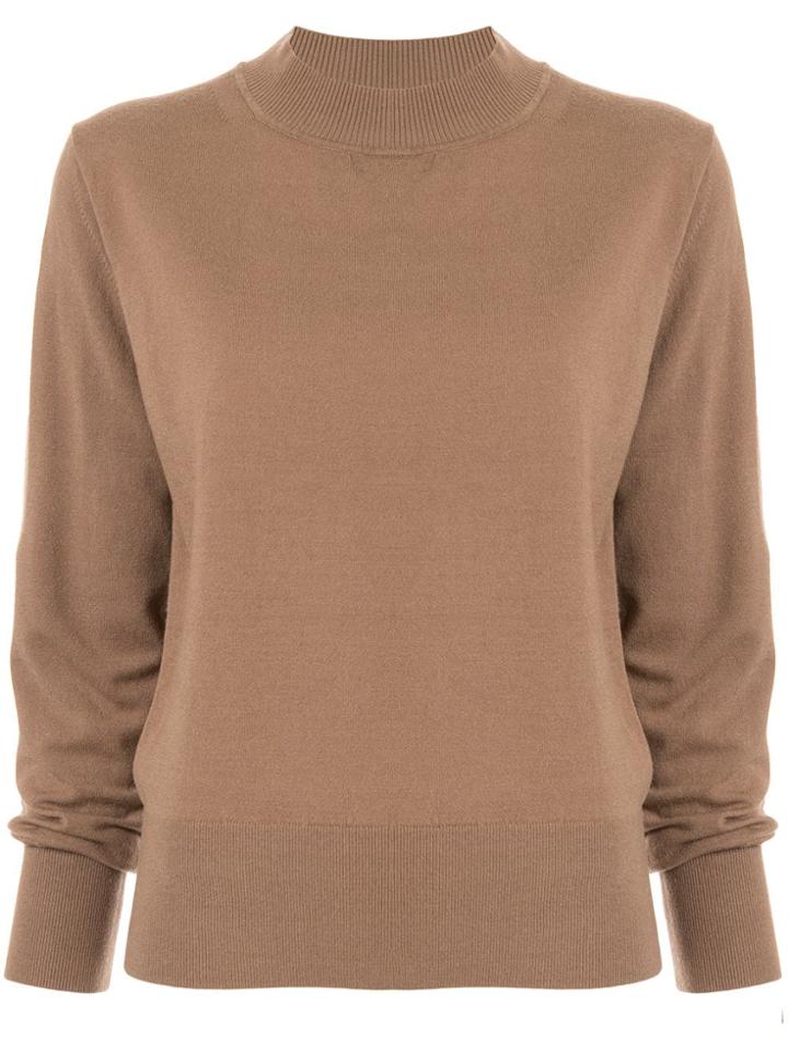 Le Ciel Bleu Knitted Top - Brown