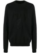 Rick Owens Drkshdw Embroidered Patch Sweatshirt - Black