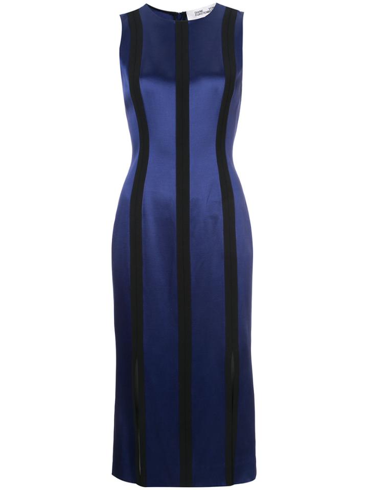 Dvf Diane Von Furstenberg Tailored Paneled Dress - Pink & Purple