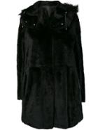 Yves Salomon Reversible Shearling Coat - Black