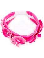 Miu Miu Floral Embellished Headband - Pink