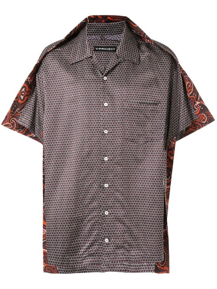 Y/project Paisley Trim Bowling Shirt - Multicolour