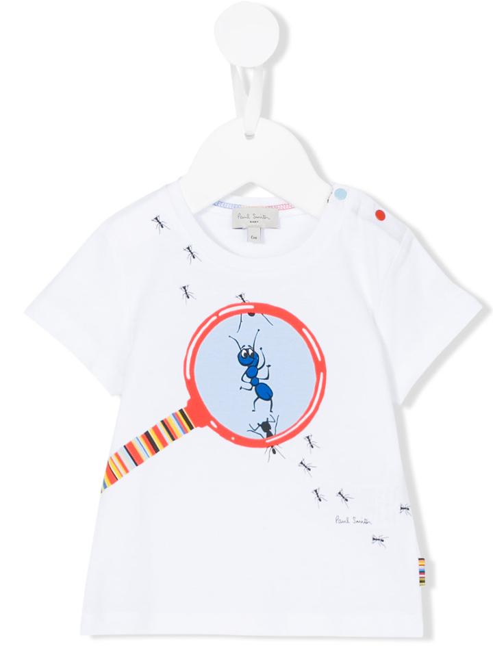 Paul Smith Junior - Ant Print T-shirt - Kids - Cotton - 12 Mth, Red