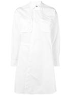 Dsquared2 Patch Pocket Shirt Dress - White