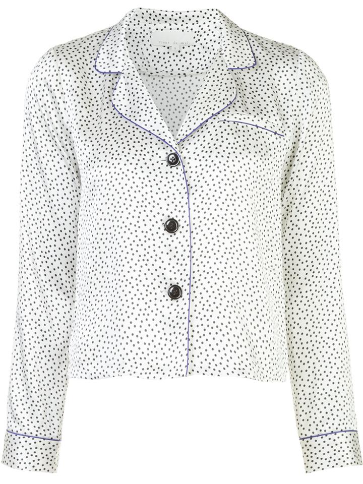 Fleur Du Mal Printed Pajama Top - Black