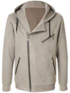 Loveless Hooded Zip-up Jacket - Grey