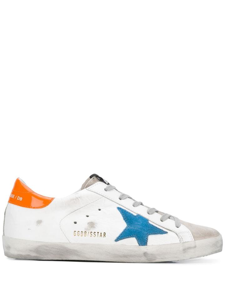 Golden Goose Distressed Superstar Low-top Sneakers - White