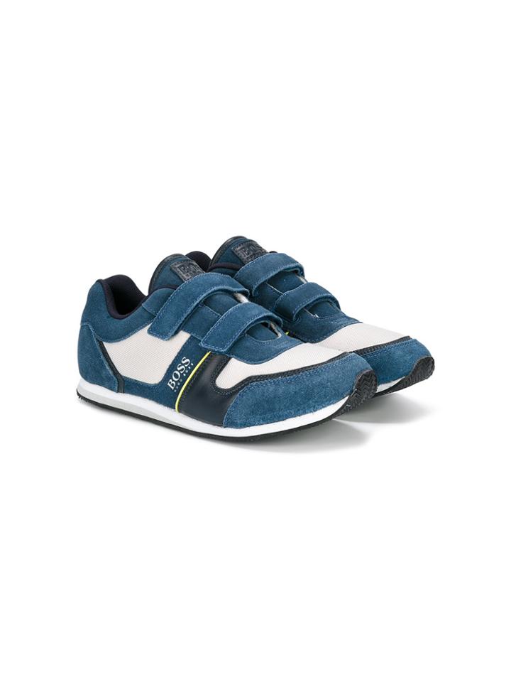 Boss Kids Double Strap Sneakers - Blue
