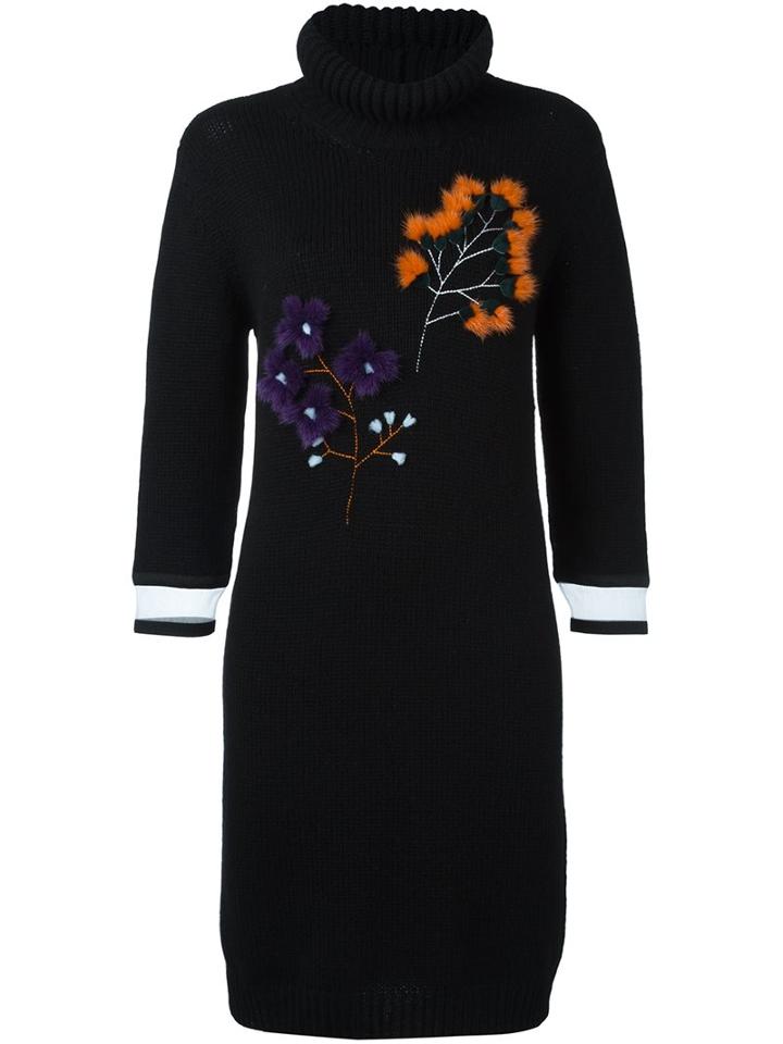 Fendi Mink Fur Embellished Dress