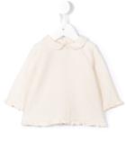 Babe And Tess - Peter Pan Collar Top - Kids - Cotton - 6 Mth, Nude/neutrals
