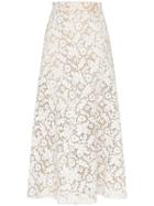 Skiim Lace Midi Skirt - White