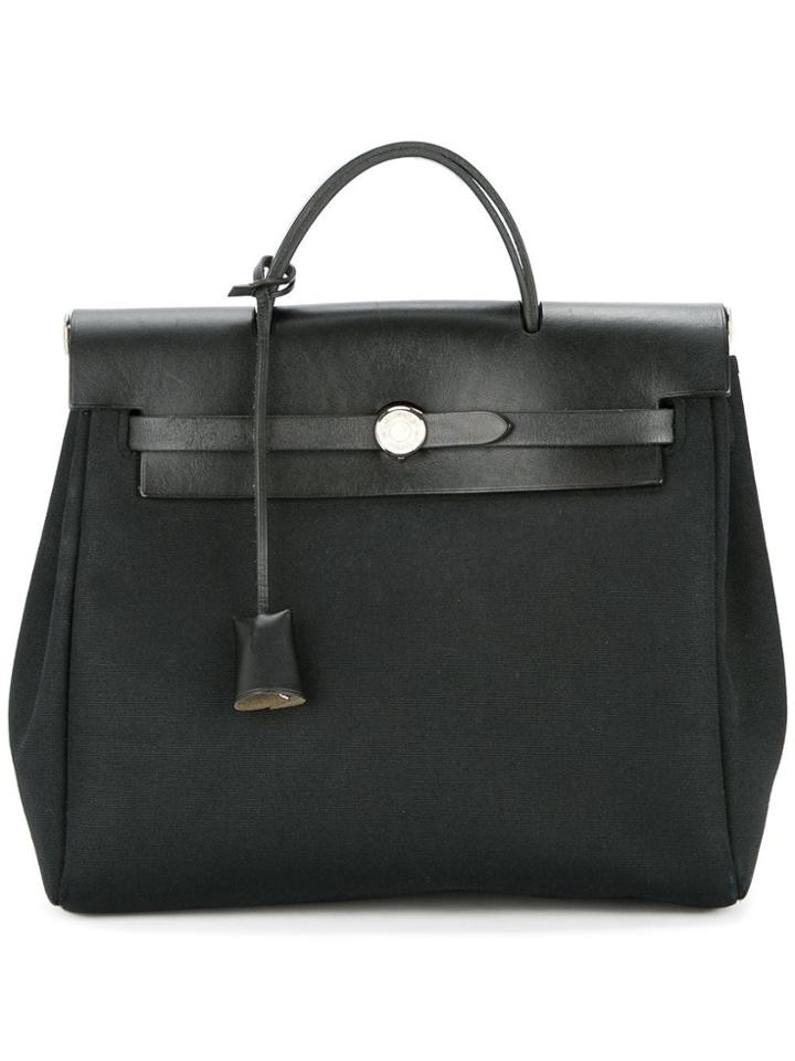 Hermès Vintage Her Bag Ado Pm 2 In 1 Backpack Hand Bag - Black