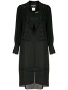 Chanel Pre-owned Double Breasted Jacket And Midi Dress - Black