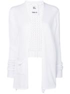 Lost & Found Rooms Side Slit Cardigan - White
