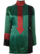 Jean Paul Gaultier Vintage Arrow Appliqué Long Top - Green