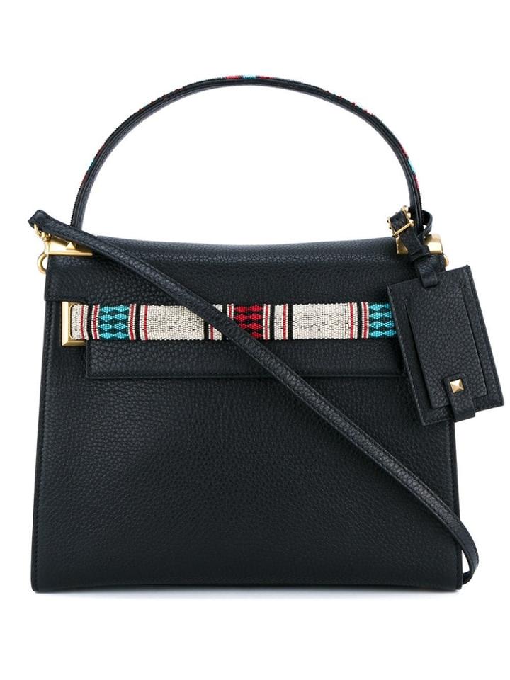 Valentino Valentino Garavani 'my Rockstud' Beaded Tote - Black