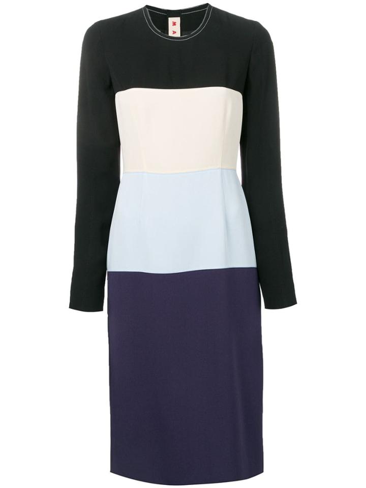 Marni Colour Block Dress - Black