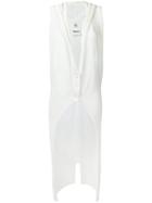 Lost & Found Rooms Long Cardigan, Women's, Size: Xs, White, Cotton/spandex/elastane