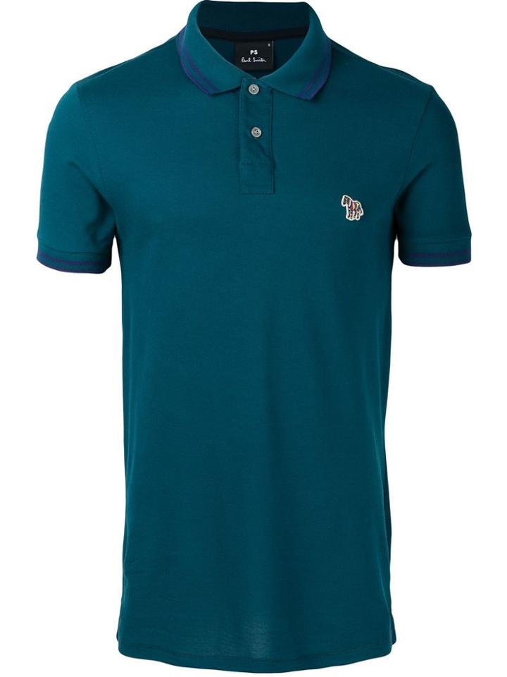 Ps By Paul Smith Horse Patch Polo Shirt - Blue
