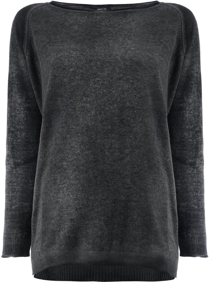 Avant Toi - Loose-fit Jumper - Women - Silk/cashmere - M, Grey, Silk/cashmere