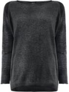 Avant Toi - Loose-fit Jumper - Women - Silk/cashmere - M, Grey, Silk/cashmere
