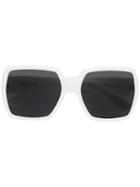 Saint Laurent - Oversized Square Sunglasses - Women - Acetate - One Size, White, Acetate