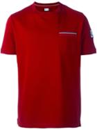 Moncler Gamme Bleu Pocket Trim Detail T-shirt, Men's, Size: Xl, Red, Cotton
