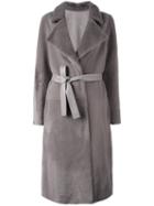 Yves Salomon Long Lamb Fur Coat