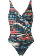 Lygia & Nanny Abstract Print Swimsuit, Women's, Size: 40, Black, Polyamide/spandex/elastane