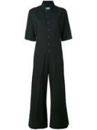 Labo Art - Buttoned Jumpsuit - Women - Cotton - 1, Green, Cotton