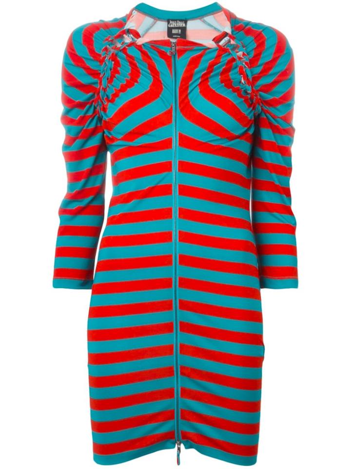 Jean Paul Gaultier Vintage Striped Dress - Blue