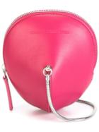 Cédric Charlier Circular Shaped Crossbody Bag, Women's, Pink/purple, Calf Leather