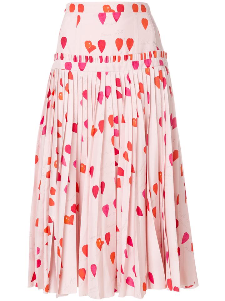 Alexander Mcqueen Petal Print Skirt - Pink & Purple