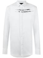 Ann Demeulemeester Grise Birds Print Shirt, Men's, Size: Xl, White, Cotton