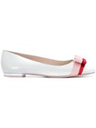 Sophia Webster Bow Ballerinas - Metallic