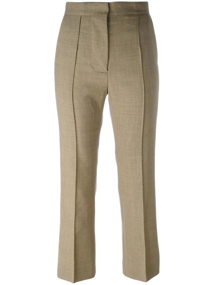Marni Straight Leg Trousers, Women's, Size: 40, Nude/neutrals, Cupro/virgin Wool