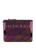Givenchy Iridescent Logo Clutch - Black