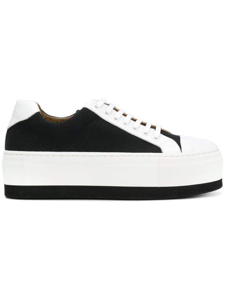 Sonia Rykiel Contrast Platform Sneakers - Black