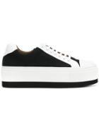 Sonia Rykiel Contrast Platform Sneakers - Black