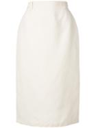 Versace Vintage Classic Pencil Skirt - White