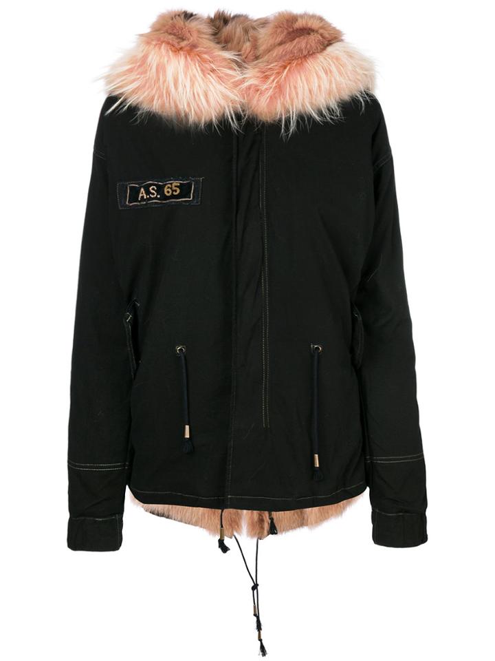 As65 Fur Lined Parka - Black