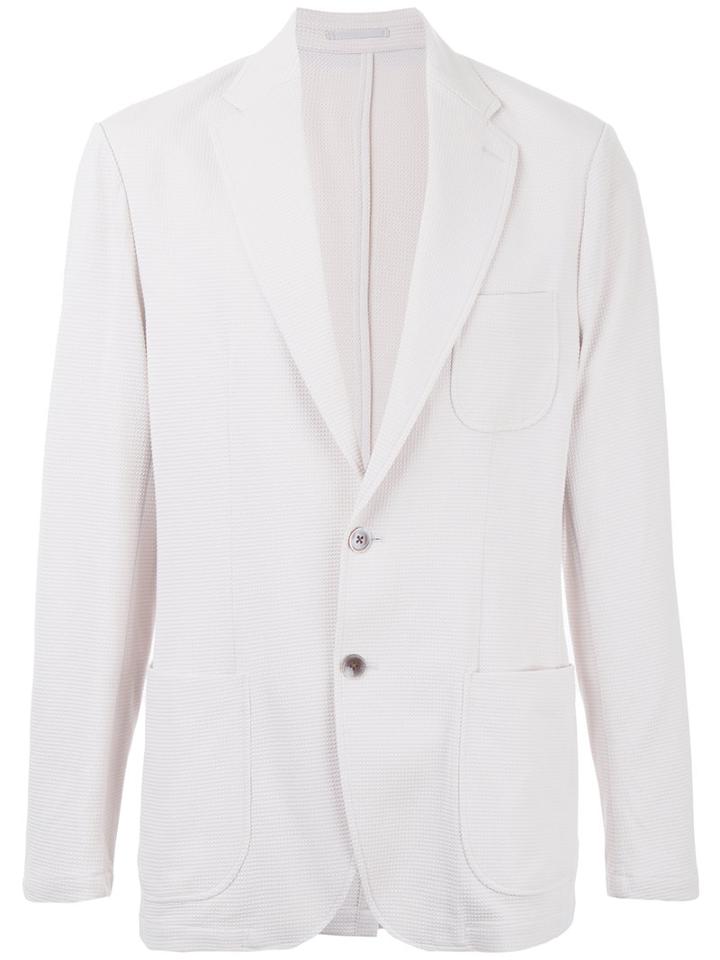 Patch Pocket Blazer - Men - Cotton - S, White, Cotton, Estnation