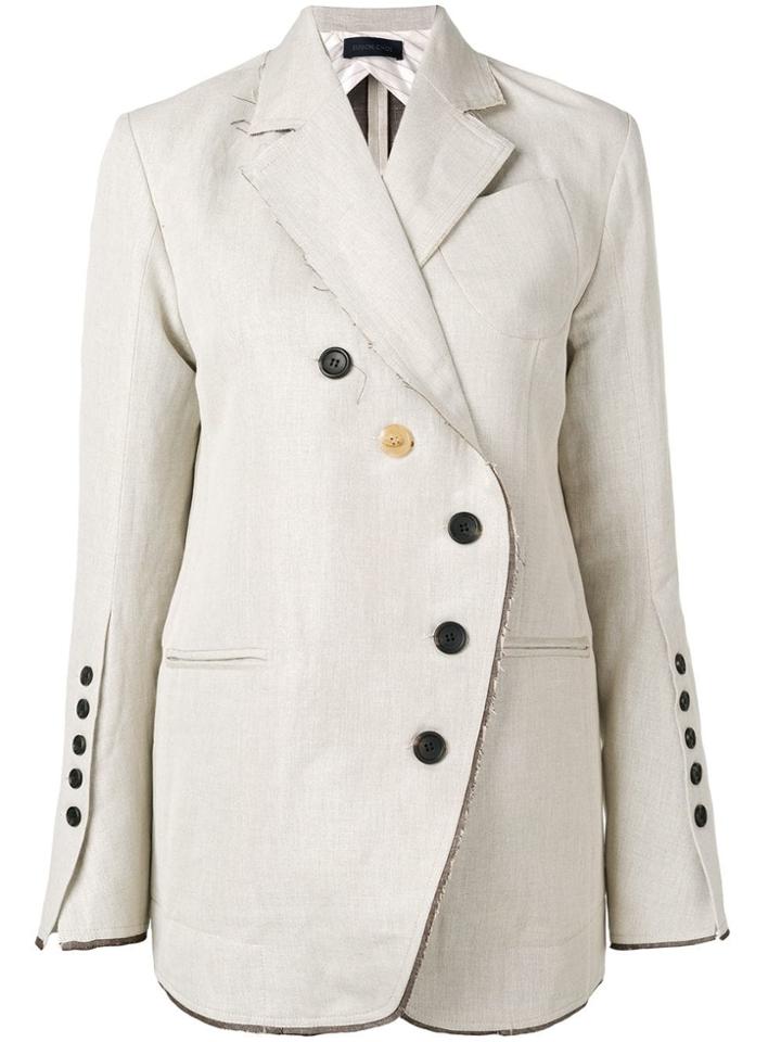 Eudon Choi Asymmetric Button Blazer - Neutrals