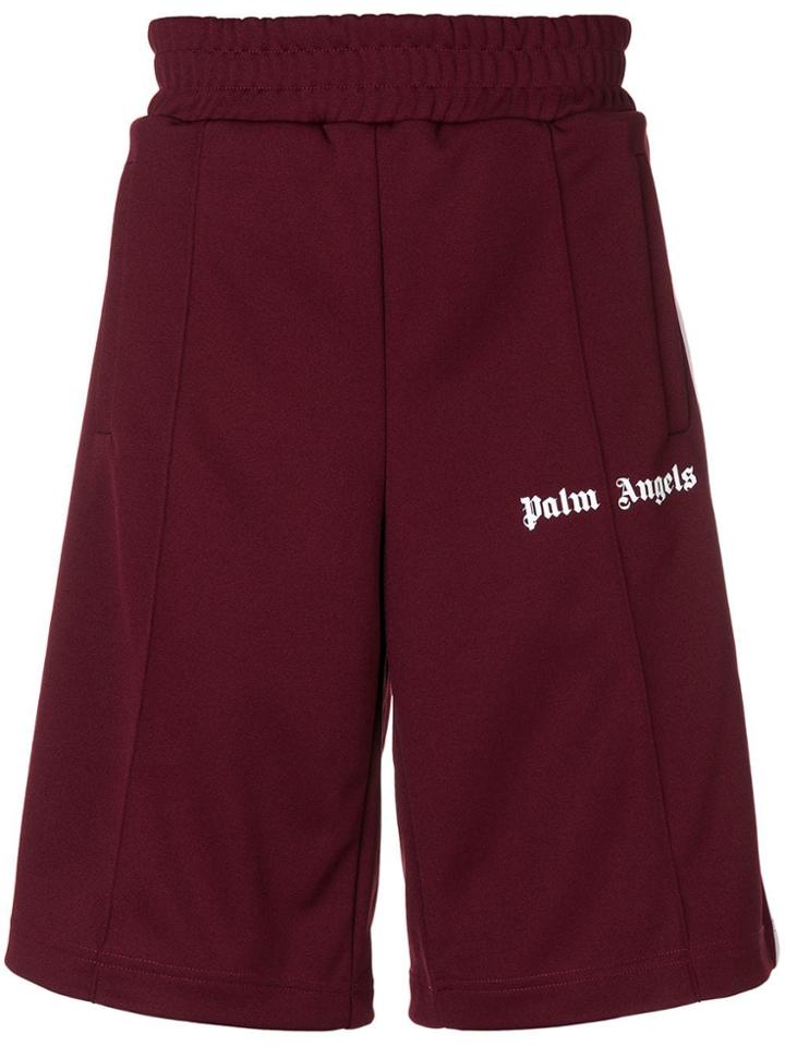 Palm Angels Oversized Track Shorts - Red