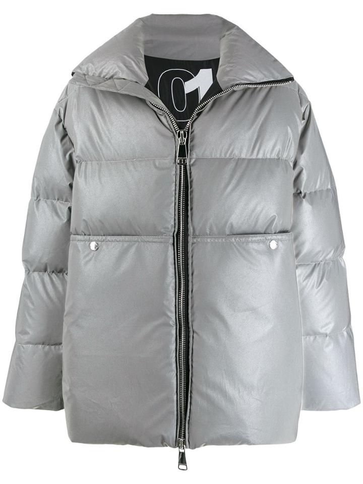 Khrisjoy Loose-fit Padded Coat - Grey