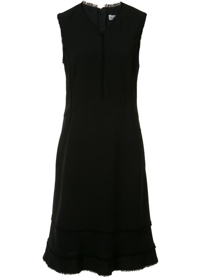 Altuzarra Raw-edge Trim Dress, Women's, Size: 42, Black, Triacetate/polyester