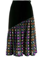 Yves Saint Laurent Pre-owned 1970's Floral Gathered Panel Skirt -