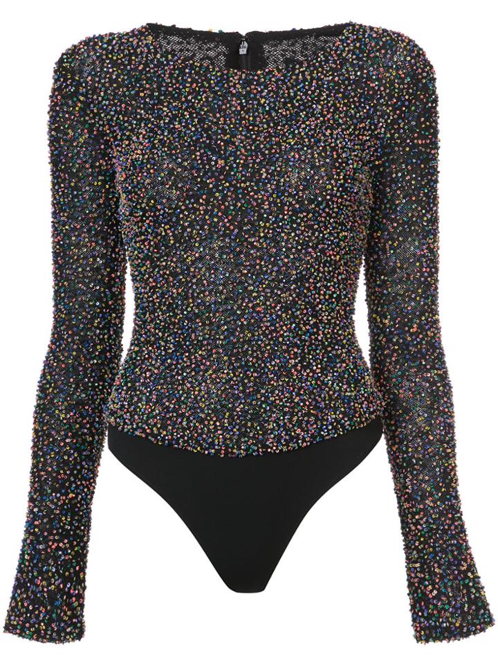 Cushnie Et Ochs Sequined Bodysuit - Black