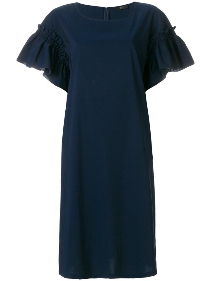 Steffen Schraut Ruffled Sleeve Dress - Blue