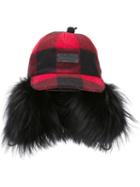 Dsquared2 Raccoon Fur Detail Hat